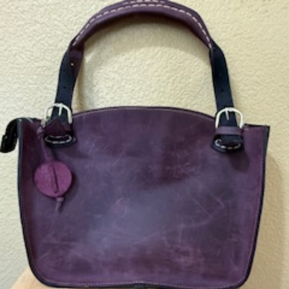 LadyBuq Art - Oversized Leather Tote Bag